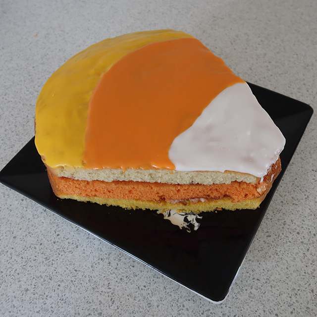 A Halloween Candy Corn Cake