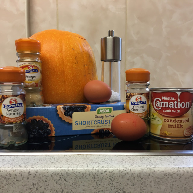 Pumpkin Pie ingredients