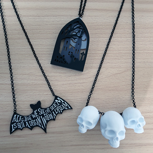 Three necklaces by Curiology