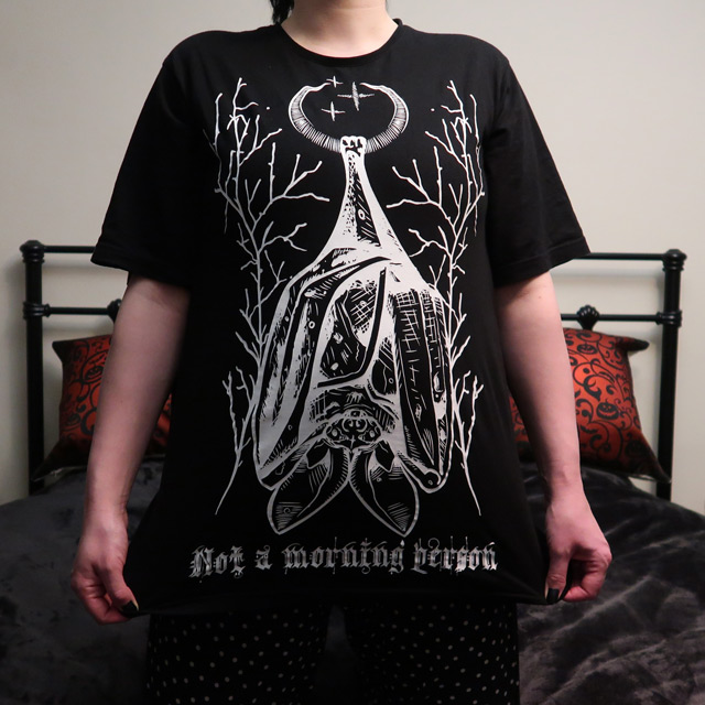 Gothic Printed Tops as Sleepwear