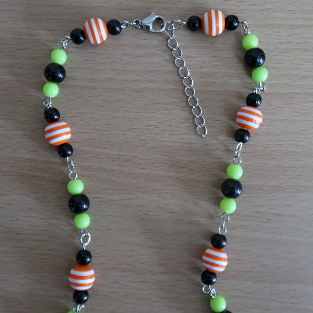 Striped Bat necklace clasp